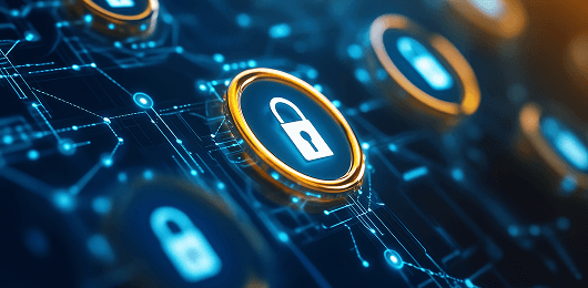 Image representing data security lock