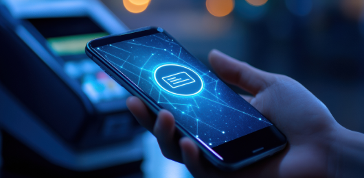 Mobile device executing online payment processing