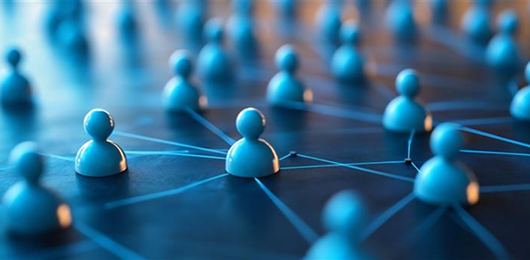 Connected network nodes demonstrating performance optimization