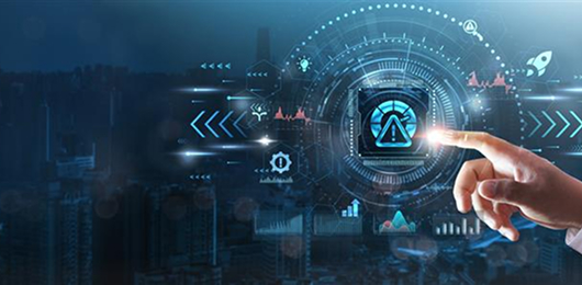 Digital icons showing strategic risk mitigation