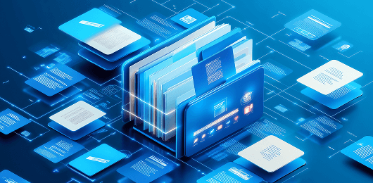 Data sharing 3D digital image representing trade collaboration