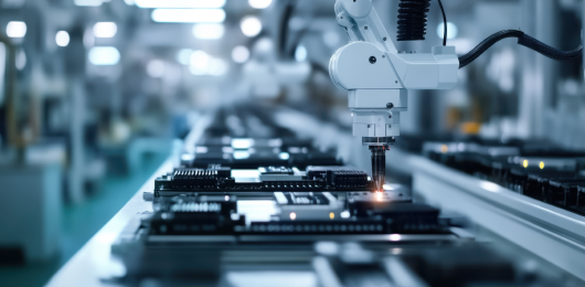Robotic assembly line performing third-party manufacturing operations